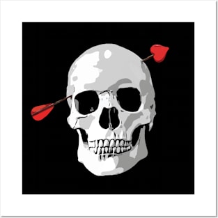 Valentine's Day skull Posters and Art